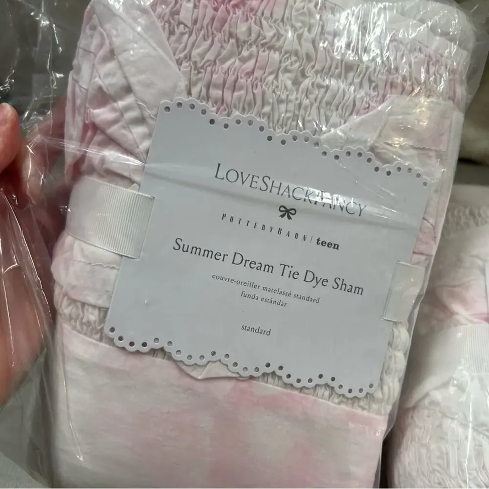 LoveShackFancy Full / Queen Summer Dream Tie Dye Quilt + 2 Standard Shams NWT